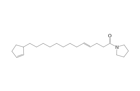 13-Cyclopent-2-enyl-tridec-4-enoic acid, pyrrolidide