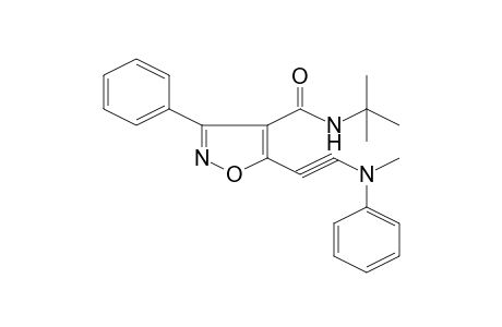 Isooxazole, 5-[methyl(phenyl)aminoethyinyl]-3-phenyl-4-t-butyl-aminocarbonyl-