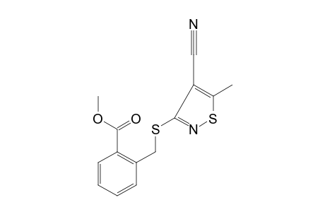 alpha-[(4-CYANO-5-METHYL-3-ISOTHIAZOLYL)THIO]-o-TOLUIC ACID, METHYL ESTER