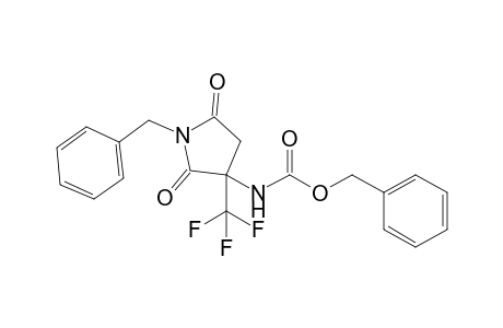 1-Benzyl-3-benzyloxycarbonylamino-3-trifluoromethyl-pyrrolidine-2,5-dione