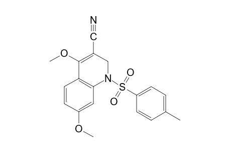 1,2-dihydro-4,7-dimethoxy-1-(p-tolylsulfonyl)-3-quinolinecarbonitrile