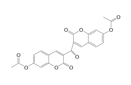 2H-1-benzopyran-2-one, 3,3'-carbonylbis[7-(acetyloxy)-