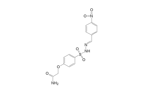 p-(carbamoylmethoxy)benzenesulfonic acid, (p-nitrobenzylidene)hydrazide