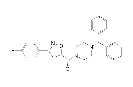 Piperazine, 1-(diphenylmethyl)-4-[[3-(4-fluorophenyl)-4,5-dihydro-5-isoxazolyl]carbonyl]-