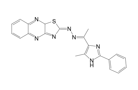 2-{[1-(5-Methyl-2-phenyl-1H-imidazol-4-yl)ethylidene]hydrazono}-2,9a-dihydrothiazolo[5,4-b]quinoxaline