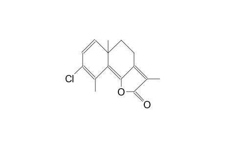 3-Chloro-eudesma-1,3,5,7(11)-tetraen-6,12-olide