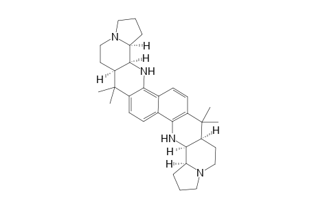 Eicosahydro-7,7,17,17-tetramethylindolizino[7',8' :2,3]quinolino[8,7-h]indolizino[8,7-b]quinoline