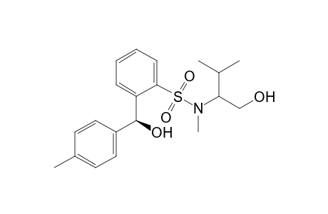 (1S,1'S)-N-(2-Hydroxy-1-isopropylethyl)-o-[1'-hydroxy-1'-(p-tolyl)methyl]-N-methylbenzenesulfonamide