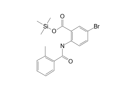 5-Bromo-2-[(2-methylbenzoyl)amino]benzoic acid, 1tms derivative