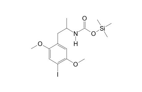 N-[1-(2,5-Dimethoxy-4-iodophenyl)prop-2-yl]carbamic acid TMS