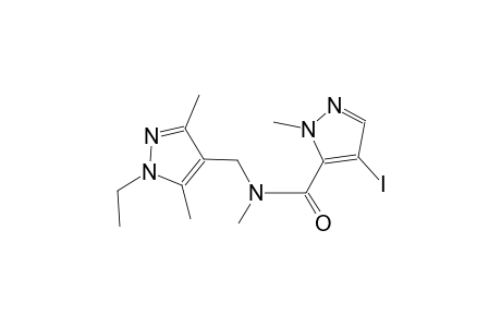 N-[(1-ethyl-3,5-dimethyl-1H-pyrazol-4-yl)methyl]-4-iodo-N,1-dimethyl-1H-pyrazole-5-carboxamide