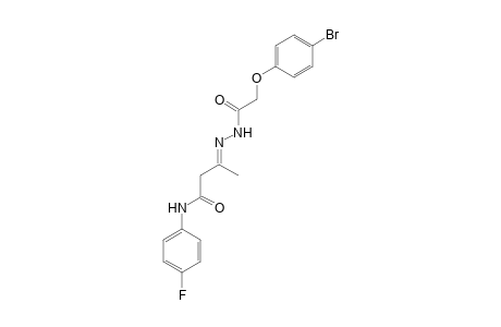 3-[2-(4-Bromophenoxy)acetylhydrazono]-N-(4-fluorophenyl)butyramide
