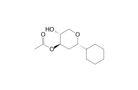 (2S*,4R*,5R*)-4-Acetoxy-2-cyclohexyltetrahydropyran-5-ol