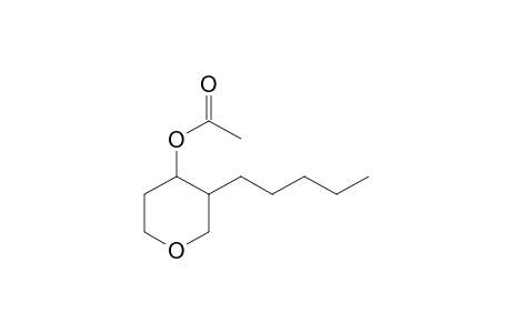 3-pentyltetrahydro-2H-pyran-4-ol, acetate