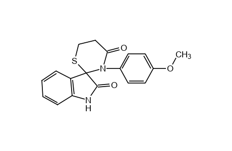 5',6'-dihydro-3'-(p-methoxyphenyl)spiro[indoline-3,2'-[2H-1,3]thiazine]-2,4'(3'H)-dione