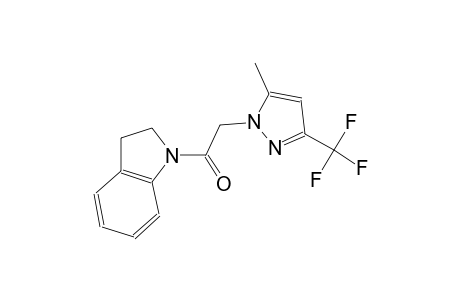 1-{[5-methyl-3-(trifluoromethyl)-1H-pyrazol-1-yl]acetyl}indoline