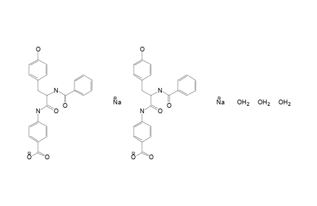 L-p-[2-BENZAMIDO-3-(p-HYDROXYPHENYL)PROPIONAMIDO]BENZOIC ACID,MONOSODIUM SALT, SESQUIHYDRATE