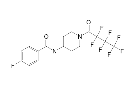 4-Fluoro-N-4-piperidinylbenzamide, N'-heptafluorobutyryl-