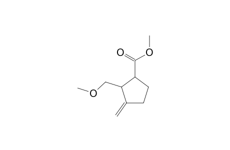 2-(methoxymethyl)-3-methylene-1-cyclopentanecarboxylic acid methyl ester