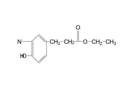 3-amino-4-hydroxyhydrocinnamic acid, ethyl ester