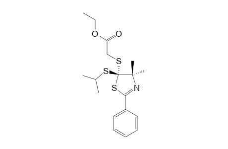 ETHYL-2-{[5-(ISOPROPYLTHIO)-4,5-DIHYDRO-4,4-DIMETHYL-2-PHENYL-1,3-THIAZOL-5-YL]-THIO}-ACETATE