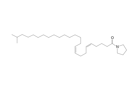 24-Methyl-pentacos-5,9-dienoic acid, pyrrolidide