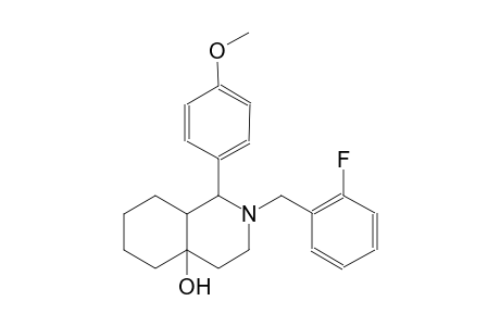 2-(2-fluorobenzyl)-1-(4-methoxyphenyl)octahydro-4a(2H)-isoquinolinol