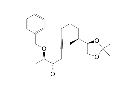 [(2R,3S,10S)-2-Benzyloxy-10-[(4R)-2,2-dimethyl-1,3-dioxolan-4-yl]undec-5-yn-3-ol