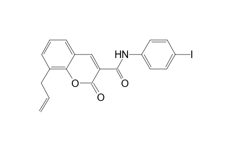 8-Allyl-N-(4-iodophenyl)-2-oxo-2H-chromene-3-carboxamide
