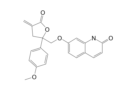 7-[[2,3,4,5-TETRAHYDRO-2-(4-METHOXYPHENYL)-4-METHYLENE-5-OXO-2-FURANYL]-METHOXY]-QUINOLIN-2(1H)-ONE