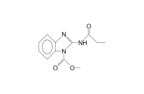 2-propionamidobenzimidazole-1-carboxylic acid methyl ester