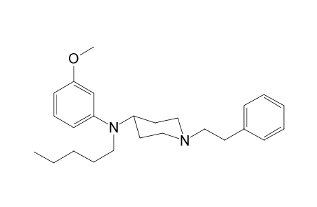 N-(3-Methoxyphenyl)-N-pentyl-1-(2-phenylethyl)piperidin-4-amine