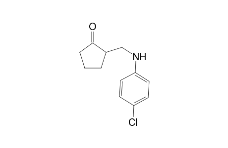 2-{[4-Chlorophenyl)amino]methyl}cyclopentan-1-one