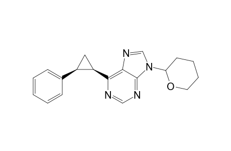 6-(cis-2-Phenylcycloprop-1-yl)-9-(tetrahydro-2H-pyran-2-yl)-9H-purine