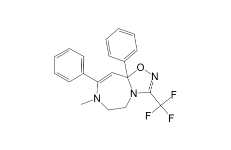 7-Methyl-8,9a-diphenyl-3-(trifluoromethyl)-5,6-dihydro-[1,2,4]oxadiazolo[4,5-d][1,4]diazepine