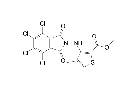 4-methyl-3-[(3,4,5,6-tetrachlorophthalimido)amino]-2-thiophenecarboxylic acid, methyl ester