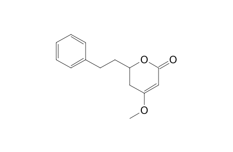 2H-Pyran-2-one, 5,6-dihydro-4-methoxy-6-phenethyl-