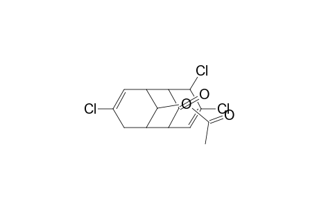 12-Oxotricyclo[5.3.1.1(2,6)]dodeca-3,8-diene, 11-acetoxy-4,5,9-trichloro