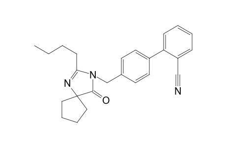 2-Butyl-3-[[2'-cyano-[1,1'-biphenyl]-4-yl]methyl]-1,3-diazaspiro[4,4]non-1-en-4-one