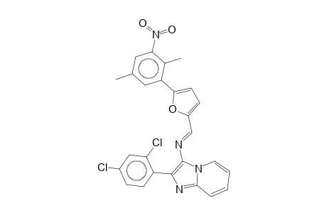 imidazo[1,2-a]pyridin-3-amine, 2-(2,4-dichlorophenyl)-N-[(E)-[5-(2,5-dimethyl-3-nitrophenyl)-2-furanyl]methylidene]-