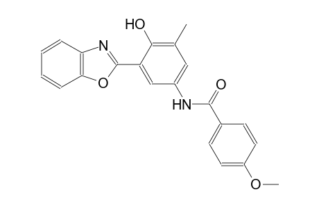 N-[3-(1,3-benzoxazol-2-yl)-4-hydroxy-5-methylphenyl]-4-methoxybenzamide