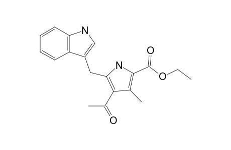 3-(3'-Acetyl-5'-ethoxycaebonyl-4'-methylpyrrole-2'-ylmethyl)indole