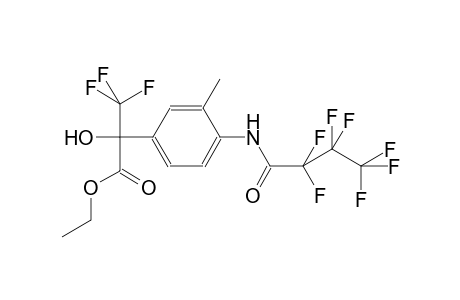 ethyl 3,3,3-trifluoro-2-{4-[(2,2,3,3,4,4,4-heptafluorobutanoyl)amino]-3-methylphenyl}-2-hydroxypropanoate