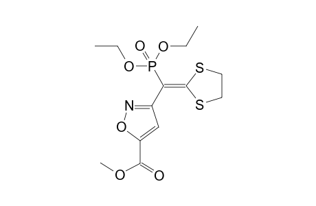 Methyl 3-((diethoxyphosphoryl)(1,3-dithiolan-2-ylidene)methyl)isoxazole-5-carboxylate