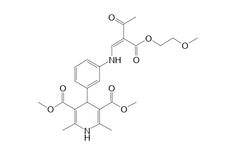 4-[3-[[(Z)-2-[2-methoxyethoxy(oxo)methyl]-3-oxobut-1-enyl]amino]phenyl]-2,6-dimethyl-1,4-dihydropyridine-3,5-dicarboxylic acid dimethyl ester
