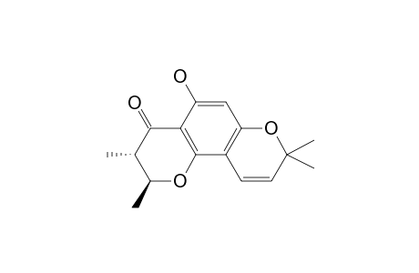 (trans)-5-Hydroxy-2,3-dihydro-2,3,8,8-tetramethyl-4H,8H-benzo[1,2-b : 3,4-b']dipyran-4-one