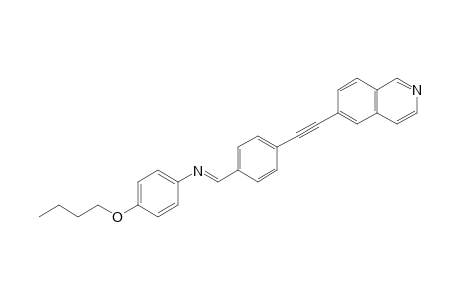 6-[4-(4-Butoxyphenyliminomethyl)phenylethynyl]isoquinoline