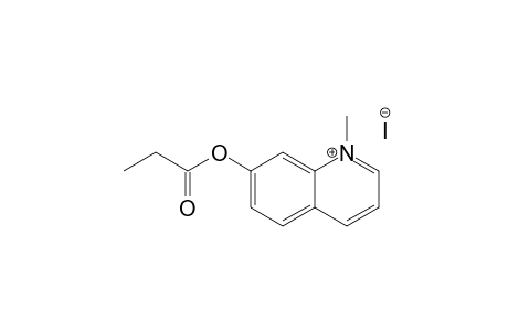 7-Propionyloxy-N-methylquinolinium iodide