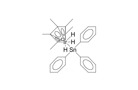 [/.eta.-5/-Pentamethyl-cyclopentadienyl]-tetrahydrido-triphenylstannyl iridium