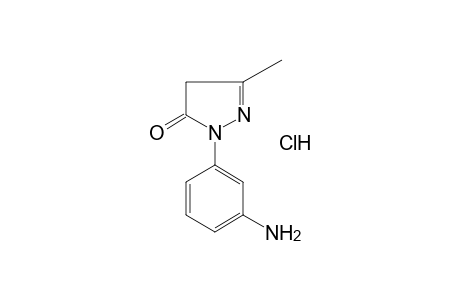 1-(m-aminophenyl)-3-methyl-2-pyrazolin-5-one, monohydrochloride